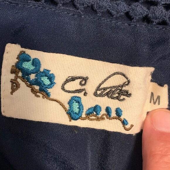 C. Luce Navy Mini Dress Sz M - Picture 5 of 7